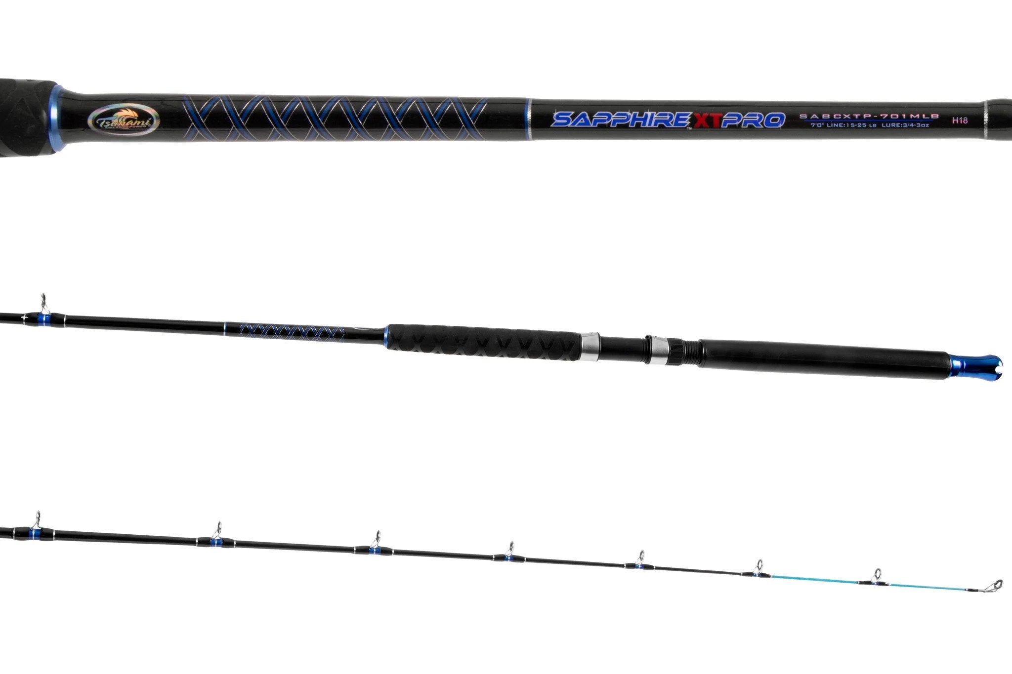 Tsunami Sapphire Boat Jigging Conventional Rod