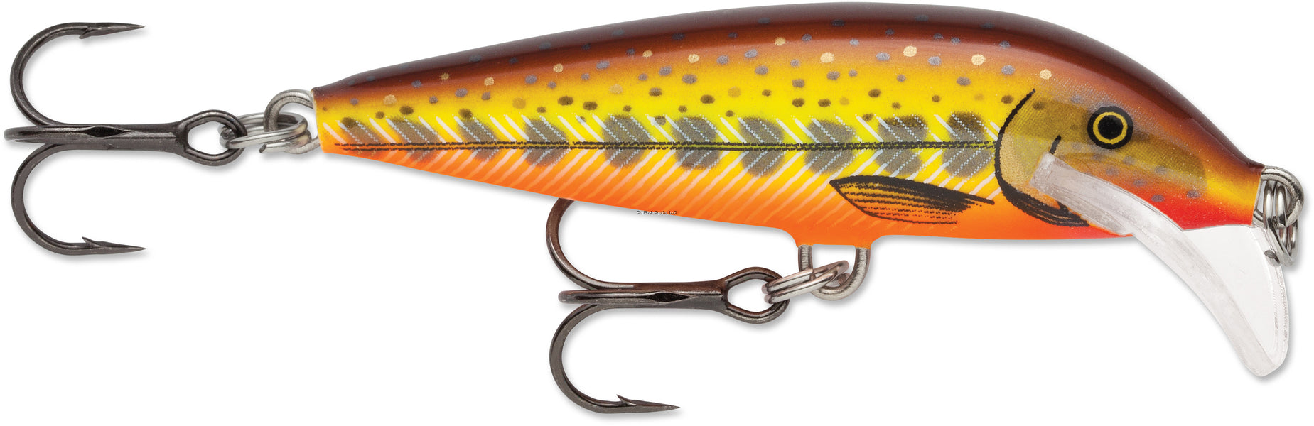 Rapala  Scatter Rap CountDown Lure, 2 3/4", 1/4oz, Hot Mustard Muddler