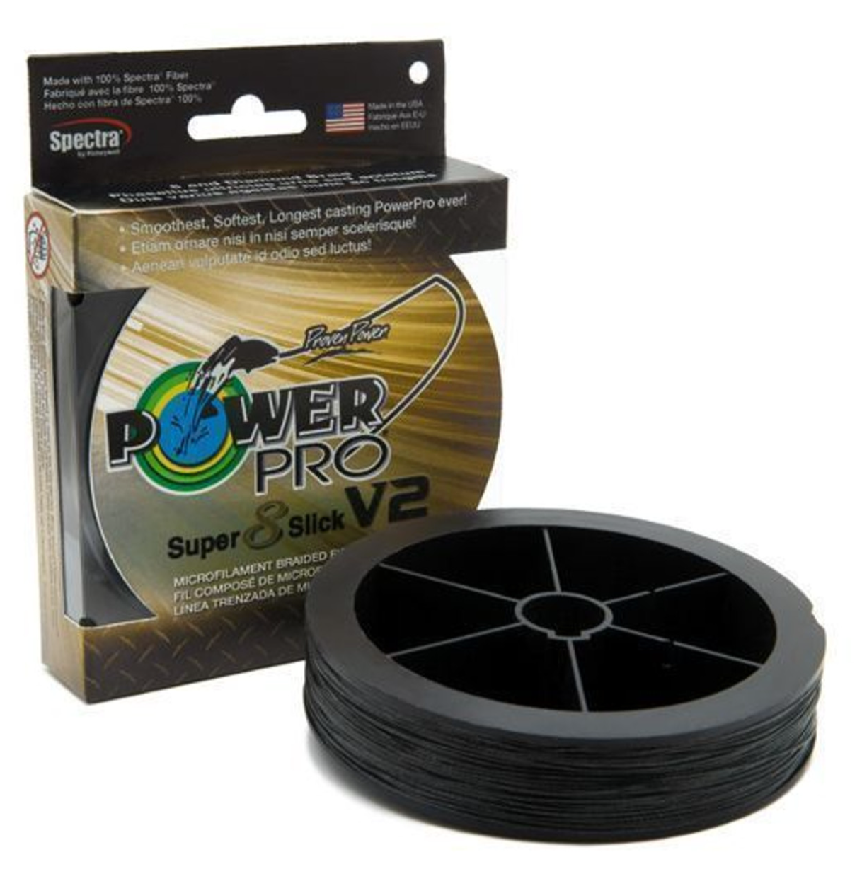 Power Pro Super Slick V2 8-Stand Braided Line 1500yd Spools