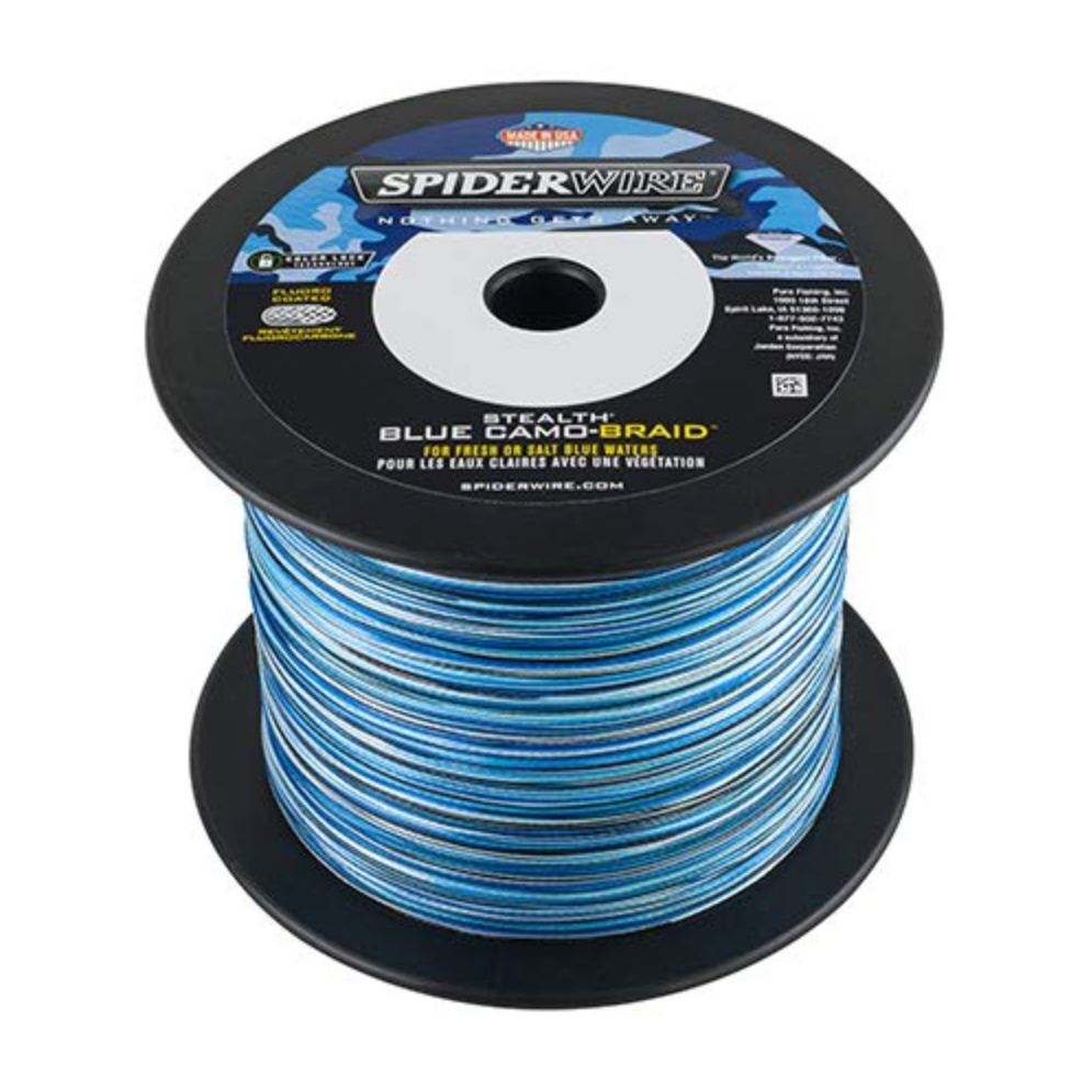 Spiderwire Stealth Blue Camo Braided Line 1500/3000 Yards