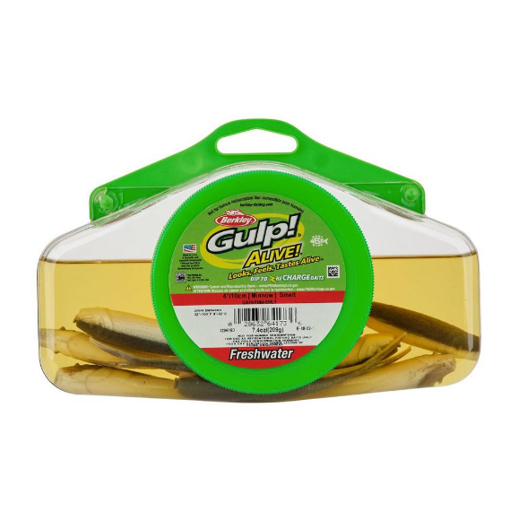 Berkley GAPMI2-SMLT Gulp Alive Minnow, 2-1/2", Small Bucket, Smelt