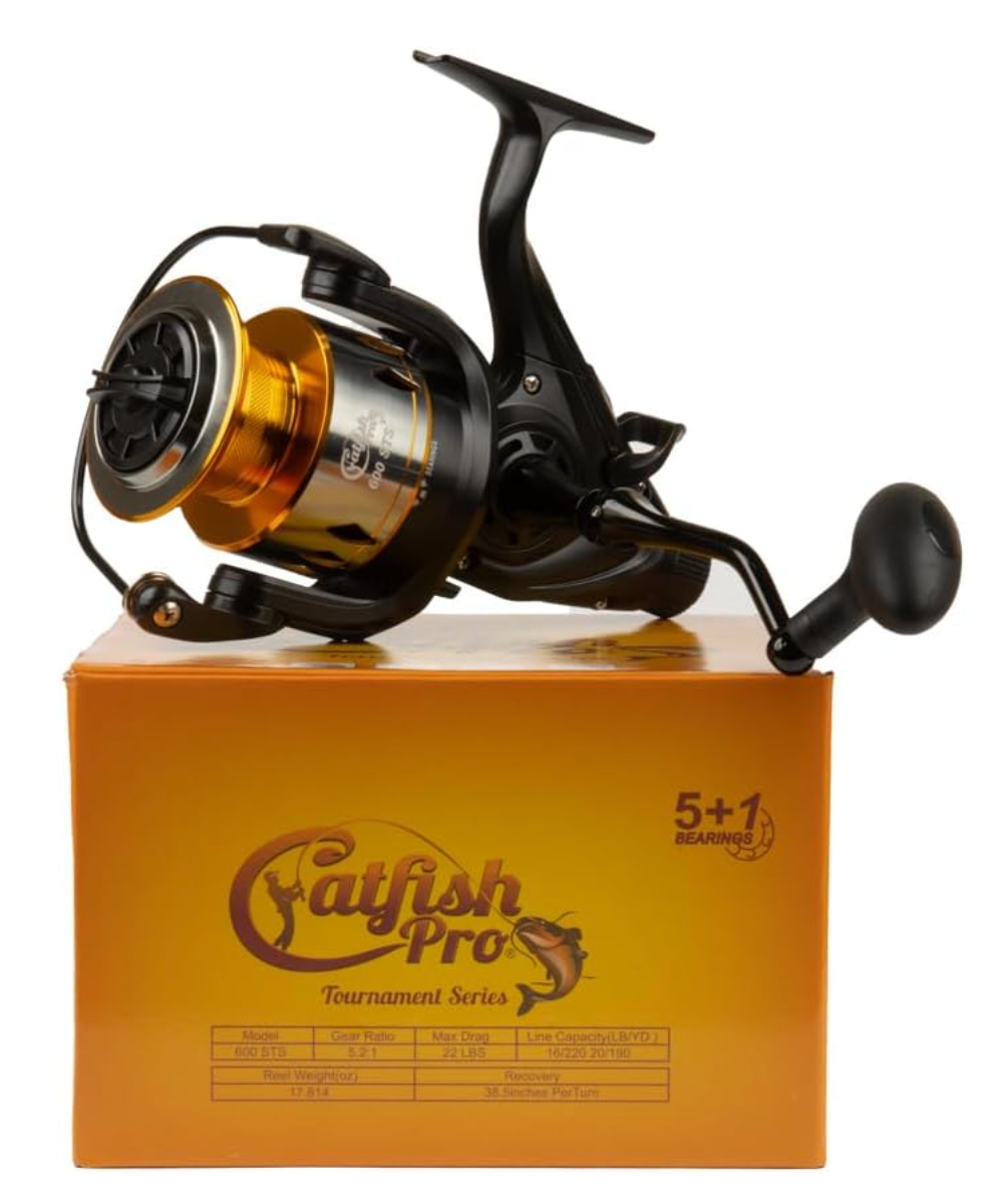 Catfish Pro Tournament Series Spinning Reel 600 STS - 5.2:1 Gear, 22lb Drag