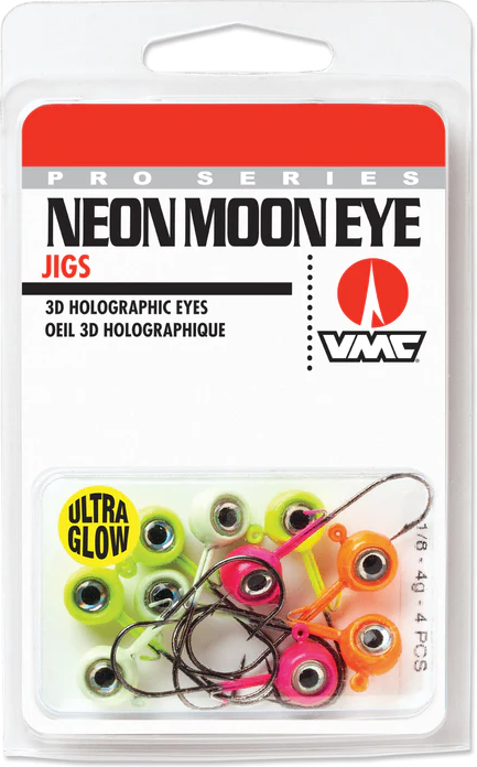 VMC Neon Moon Eye Jig Glow Hook Kit Assorted