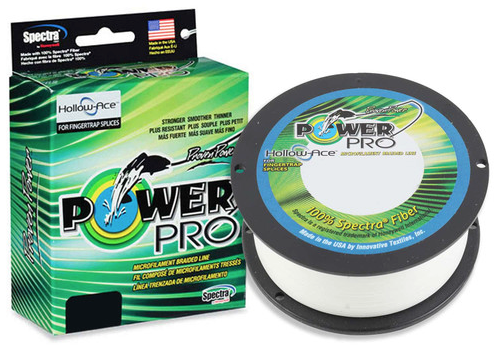 PowerPro Hollow Ace Fishing Line (80lb-130lb, 500yd, Blue, White, Yellow)