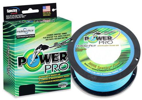 PowerPro Hollow Ace Fishing Line (80lb-130lb, 500yd, Blue, White, Yellow)