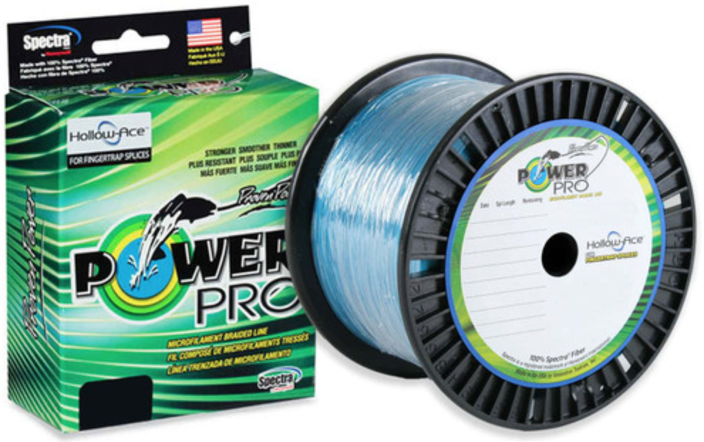 PowerPro Hollow Ace Fishing Line (80lb-130lb, 1500yd, Blue, White, Yellow)