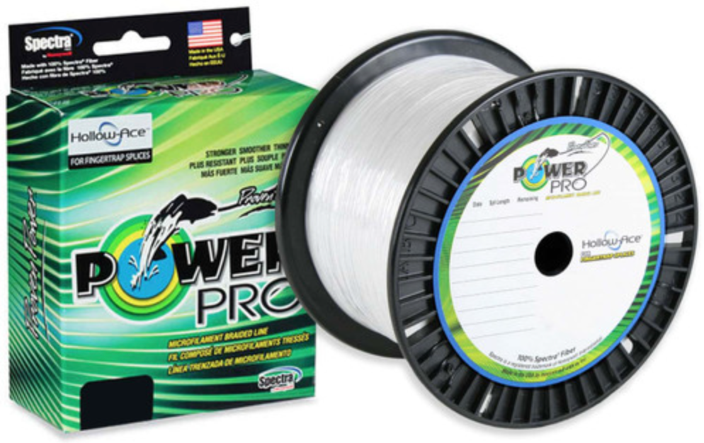 PowerPro Hollow Ace Fishing Line (80lb-130lb, 1500yd, Blue, White, Yellow)