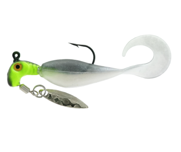 Road Runner Vibe Runner Underspin Jig Head Plastic Curl Tail