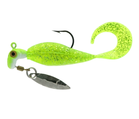 Road Runner Vibe Runner Underspin Jig Head Plastic Curl Tail