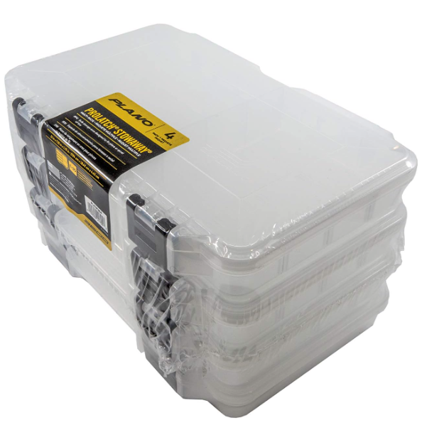 Plano ProLatch 3650 Stowaway Tackle Box 4-Pack, Clear