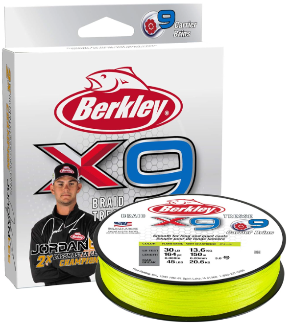 Berkley Jordan Lee x9 Braided Fishing Line Superline