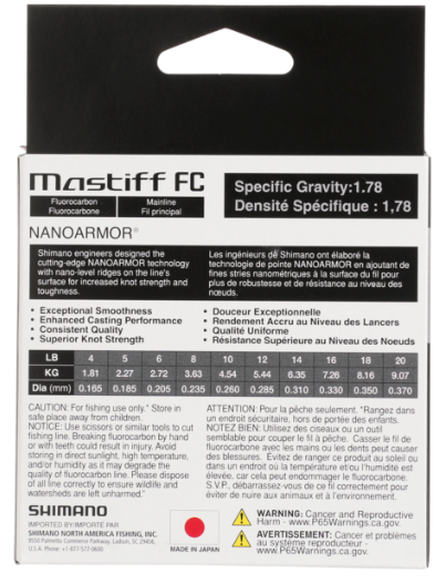 Shimano Mastiff FC Fluorocarbon Line