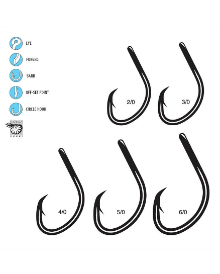 Gamakatsu Nautilus Circle Heavy Duty NSB Hooks