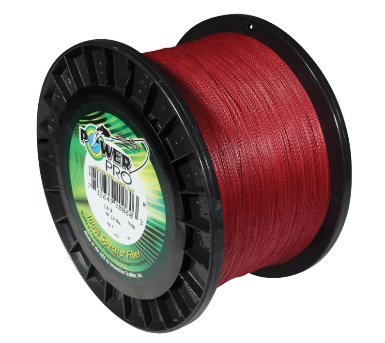 Power Pro Original Spectra Vermilion Red Braided Line (150,300,500,1500yd)