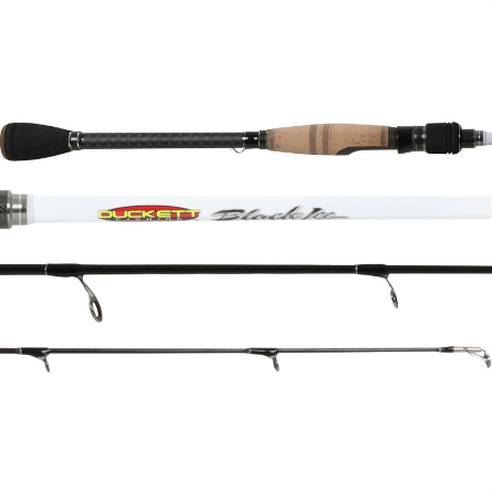 Duckett Fishing DFBI72M-S Black Ice 7'2" Medium Spinning Rod