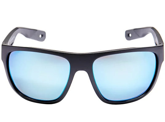 Bajio Las Rocas (Roca) Black Matte Frame/Blue Mirror Poly Lens Sunglasses