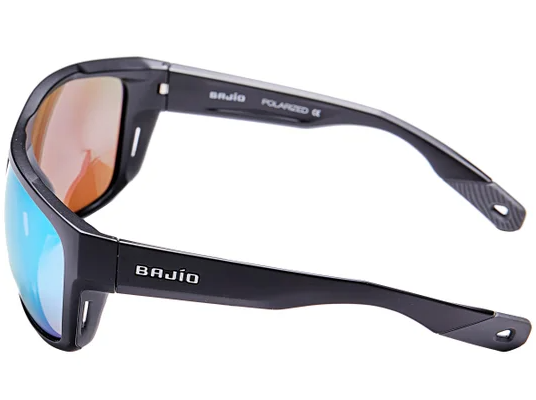 Bajio Las Rocas (Roca) Black Matte Frame/Blue Mirror Poly Lens Sunglasses