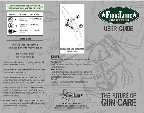 FrogLube CLP 4oz Tub of Paste Gun Cleaner Lubricant Protectant