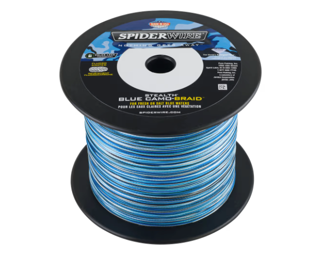 Spiderwire Stealth Blue Camo Braided Line 1500/3000 Yards