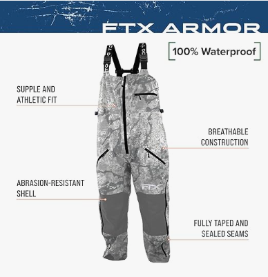 Frogg Toggs Men's FTX Armor Premium Waterproof Bib