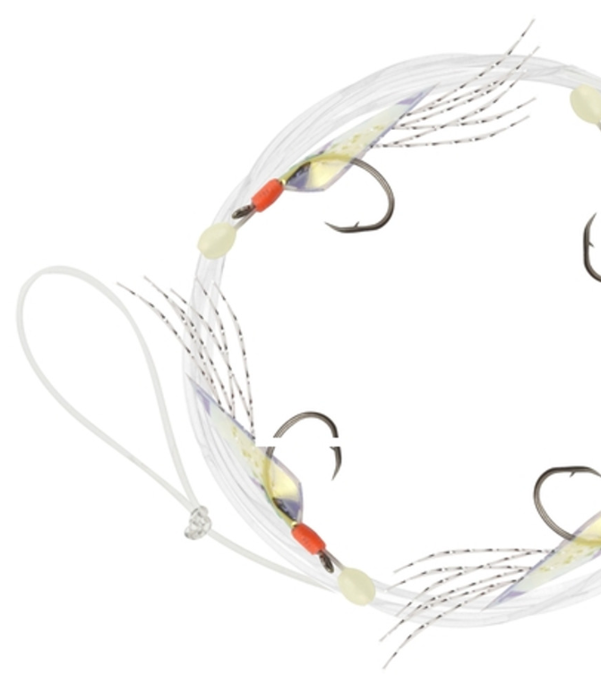 Danielson Fish Skin Sabiki Rig, 7-Drop, Size 14