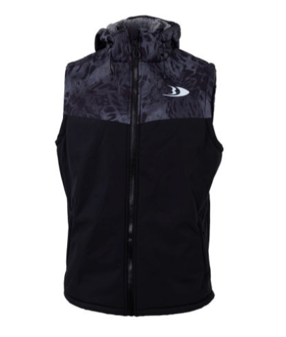 Blackfish Gale Softshell Vest Black/Pryn1 Blackout, 3XL