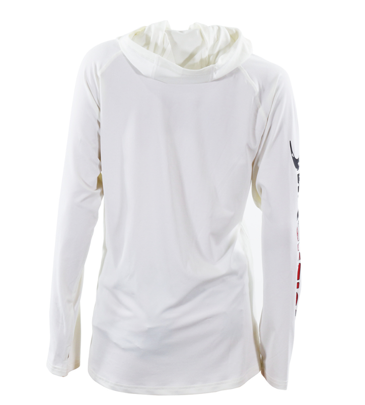 Blackfish CoolCharge UPF Switft Sun Hoodie - USA White Size XL