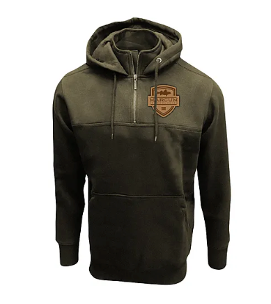 Marcum MTQZHLM 1/4 Zip Hoodie-Loden-Medium