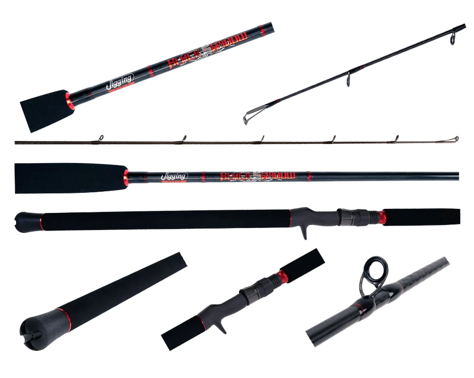 Jigging World JW-BW-150FGC [Full Butt Grip] Black Widow Casting Rod 7'