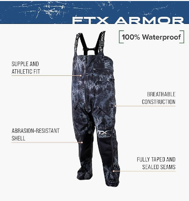 Frogg Toggs FTX Armor Bib Kryptek Typhon Size XL