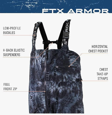 Frogg Toggs FTX Armor Bib Kryptek Typhon Size XL