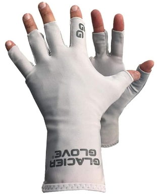 Glacier 009GY S-M GRY Abaco Bay Sun Glove Sm/Med Light Gray