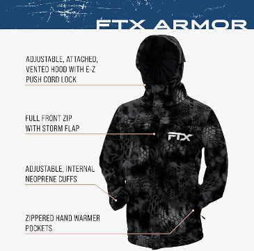 Frogg Toggs FTX Armor Jacket, Kryptek Typhon, LG