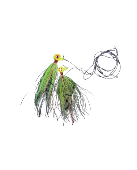 Jigging World Buckeye Hi-Lo Fluke Rig (Assorted Colors)