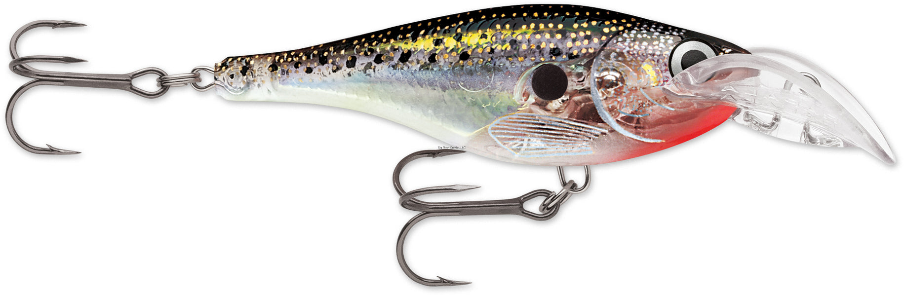 Rapala Scatter Rap Glass Shad 7, 2 3/4", 7/17 oz, Glass Black