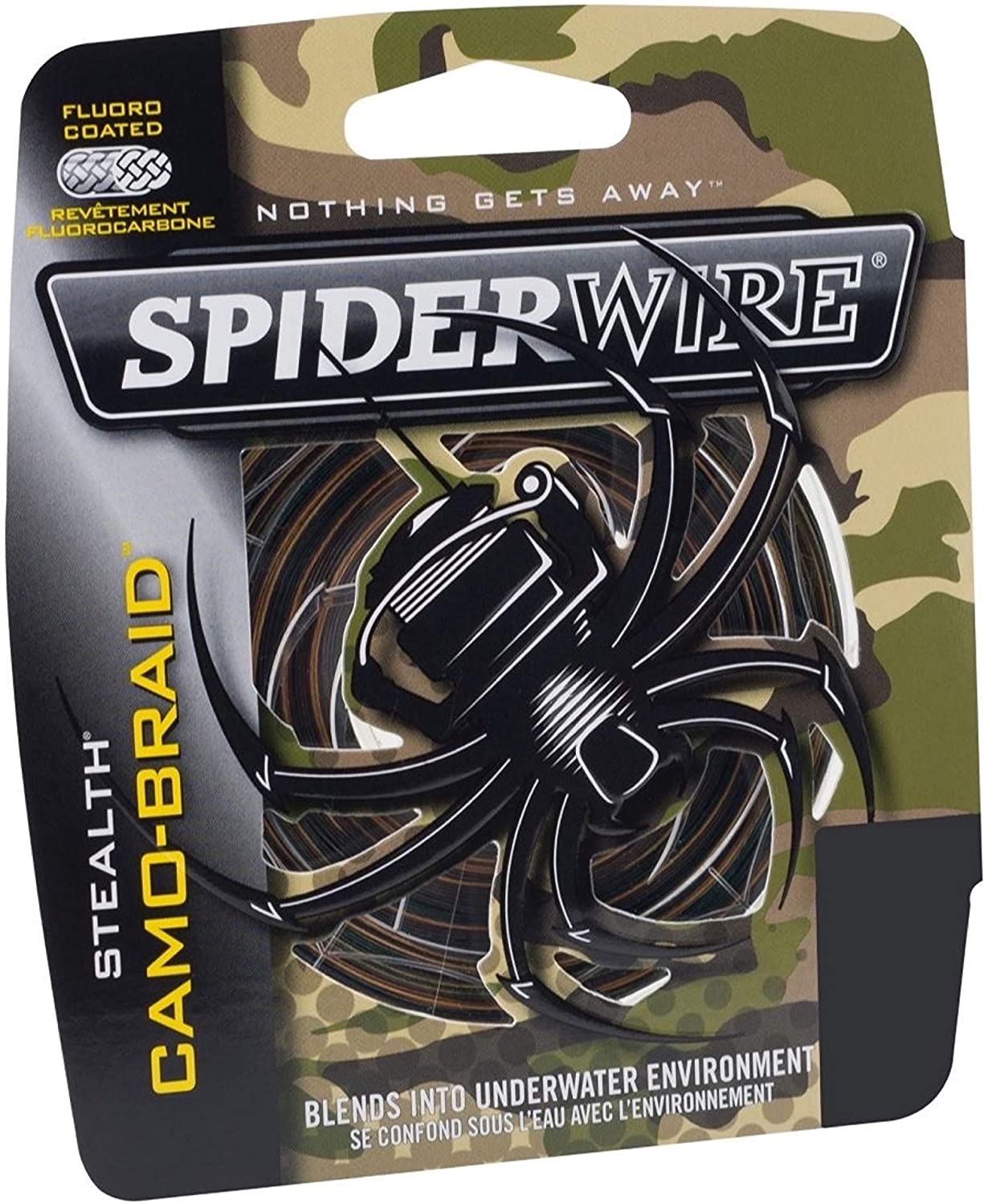 Spiderwire Stealth Braided Superline [125/200/300 Yards, Moss Green/Yellow/Camo]