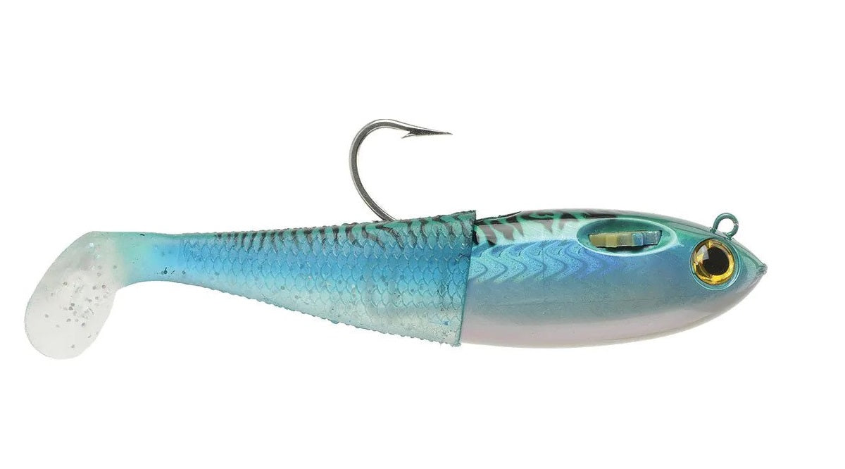 Spooltek Fatty XH 4" Swimbait, Green Mackerel