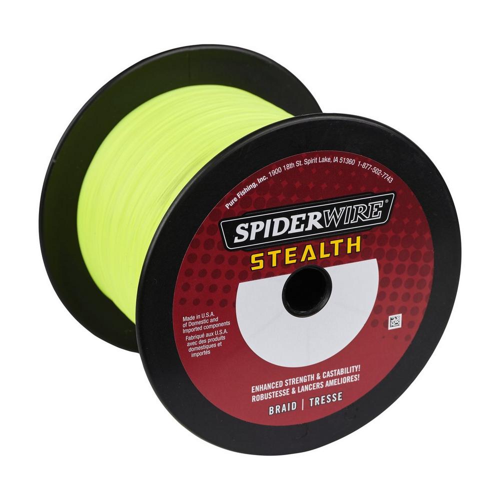 Spiderwire Stealth Braided Superline [1500 Yards, Moss Green/Yellow]