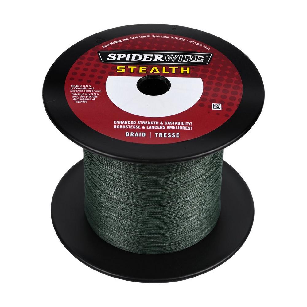 Spiderwire Stealth Braided Superline [1500 Yards, Moss Green/Yellow]