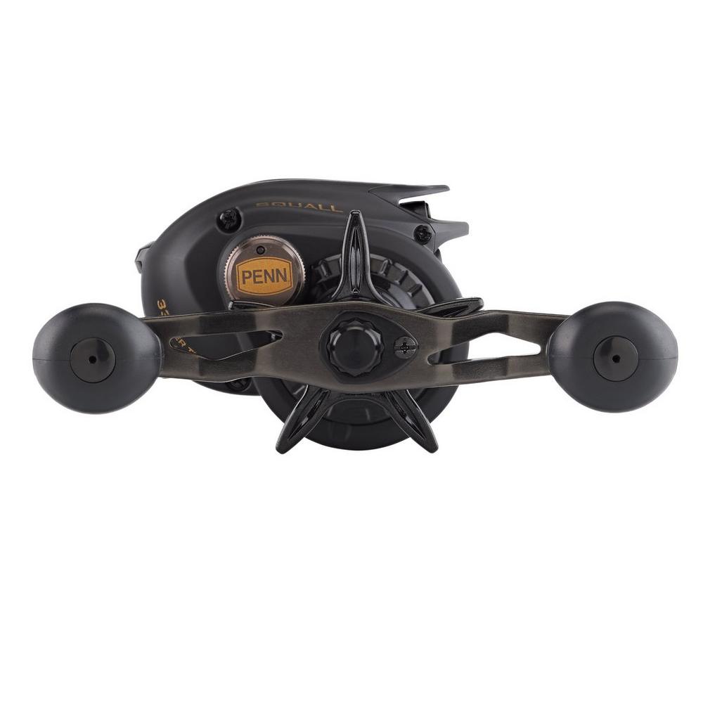 Penn Squall Low Profile Baitcasting Fishing Reels, Metal Frame