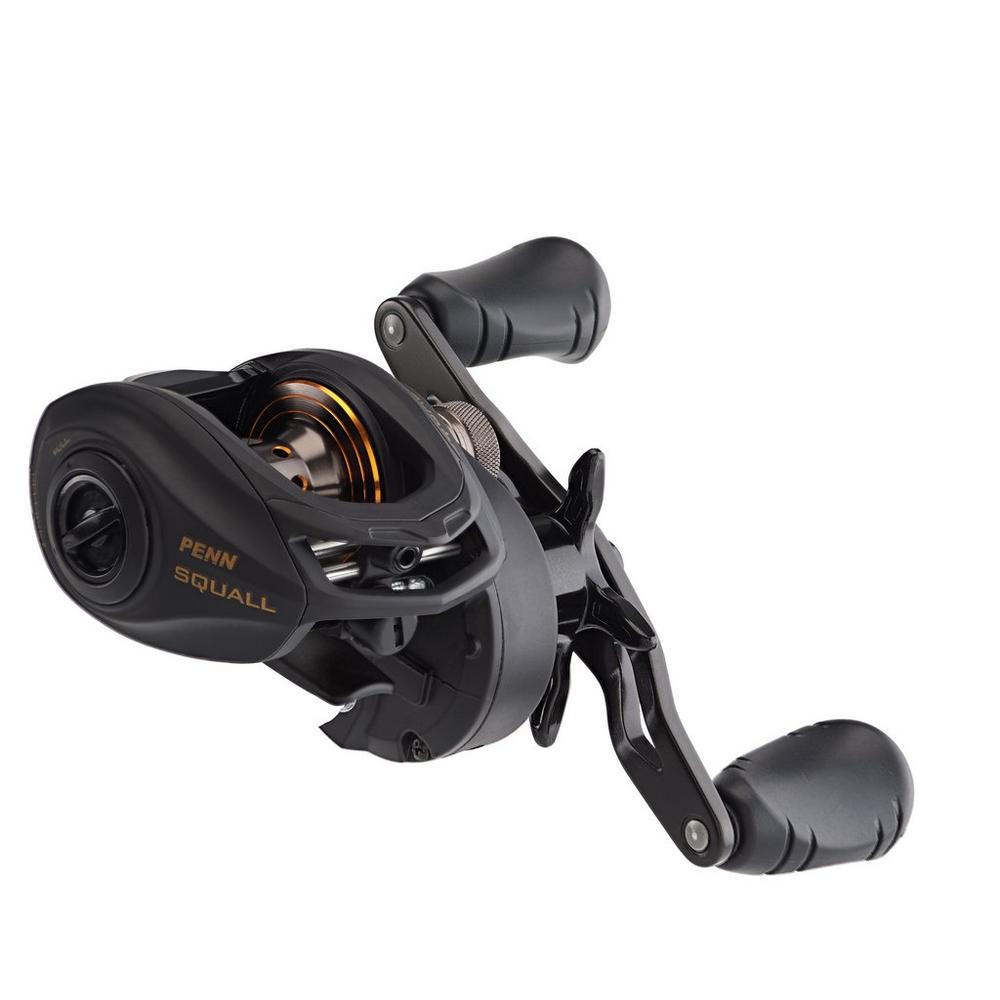 Penn Squall Low Profile Baitcasting Fishing Reels, Metal Frame