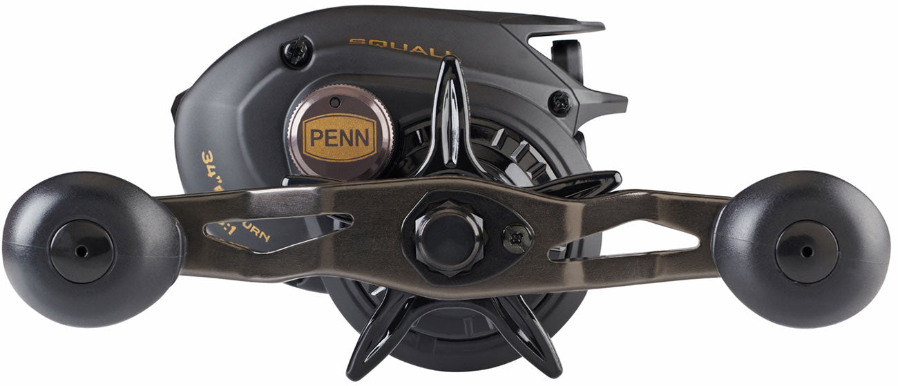 Penn Squall Low Profile Baitcasting Fishing Reels, Metal Frame