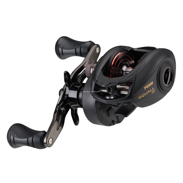 Penn Squall Low Profile Baitcasting Fishing Reels, Metal Frame