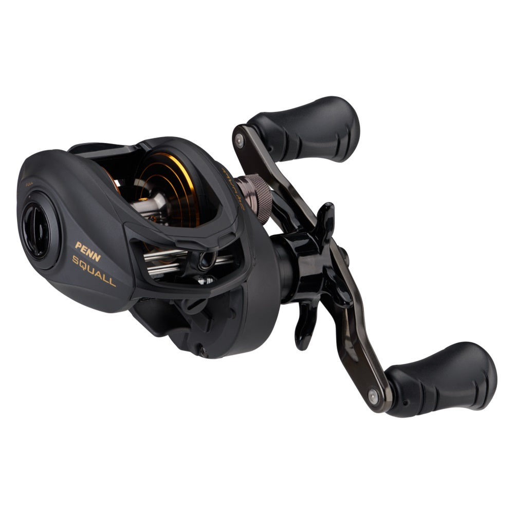 Penn Squall Low Profile Baitcasting Fishing Reels, Metal Frame