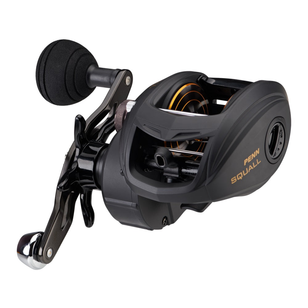 Penn Squall Low Profile Baitcasting Fishing Reels, Metal Frame