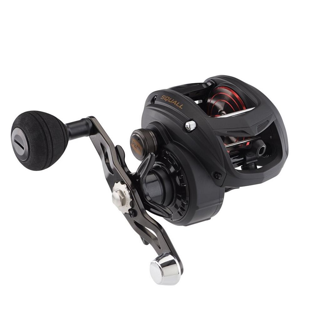 Penn Squall Low Profile Baitcasting Fishing Reels, Metal Frame