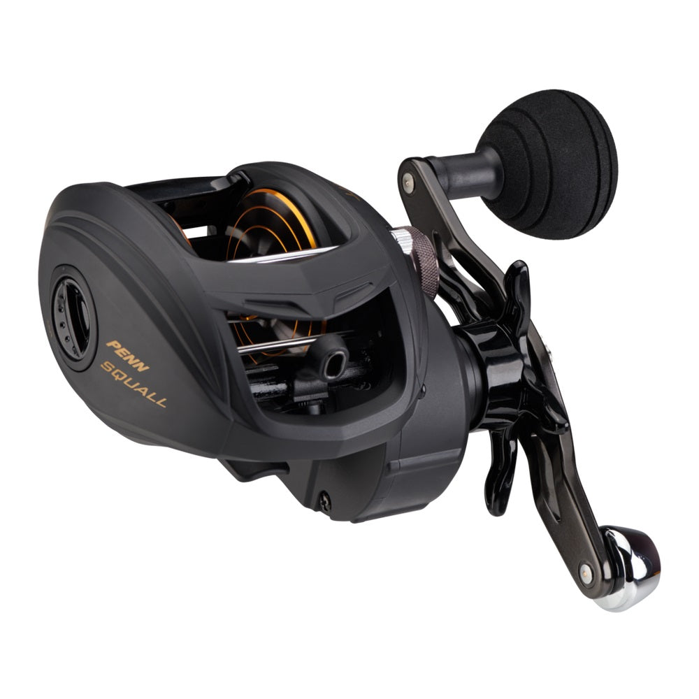 Penn Squall Low Profile Baitcasting Fishing Reels, Metal Frame