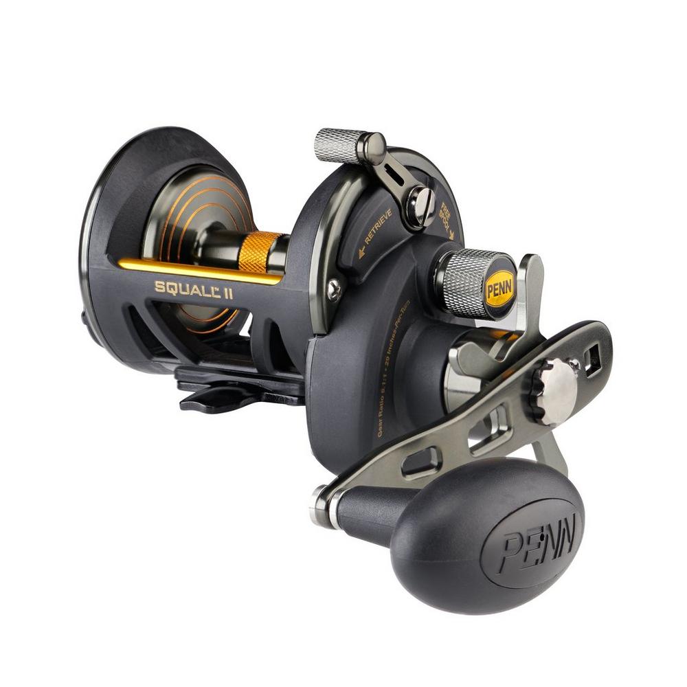 Penn Squall II Star Drag Conventional Fishing Reels, RH/LH, 6BB+1SSB, 6.1:1 GR