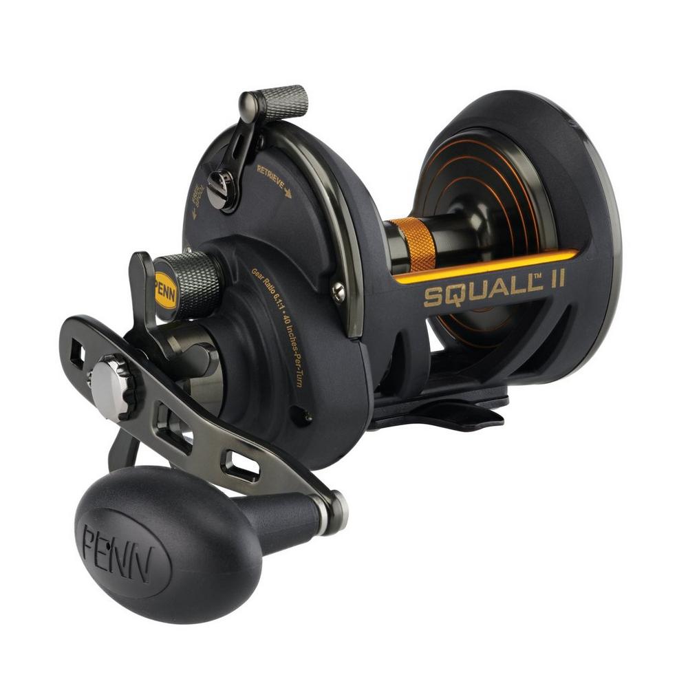 Penn Squall II Star Drag Conventional Fishing Reels, RH/LH, 6BB+1SSB, 6.1:1 GR