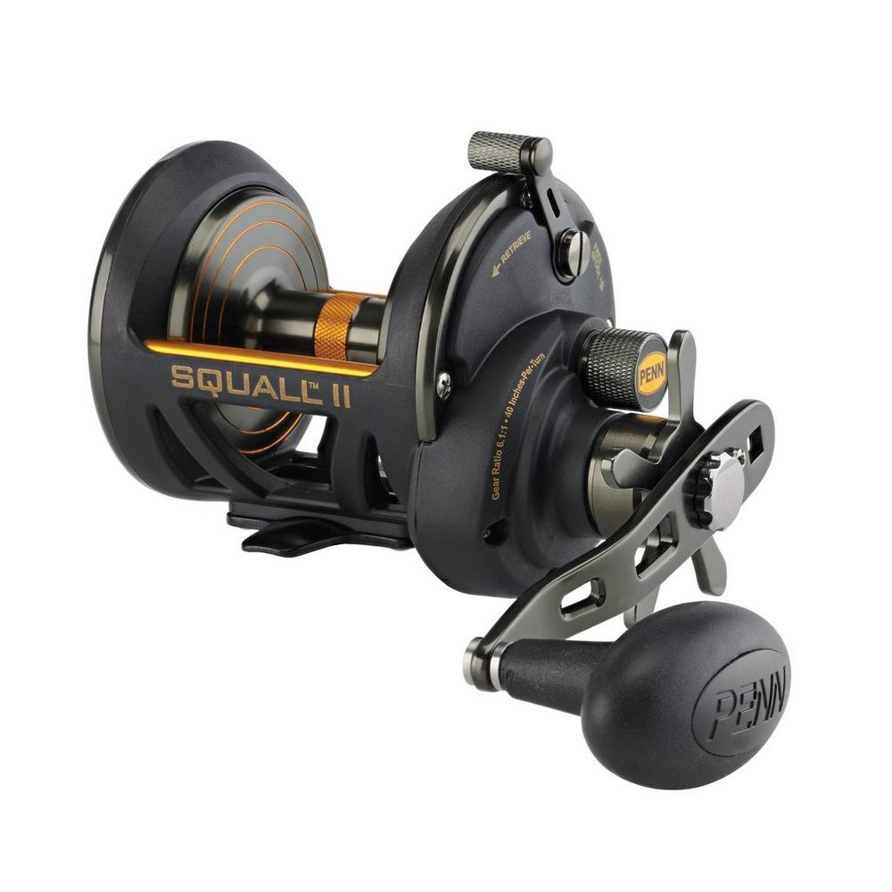 Penn Squall II Star Drag Conventional Fishing Reels, RH/LH, 6BB+1SSB, 6.1:1 GR